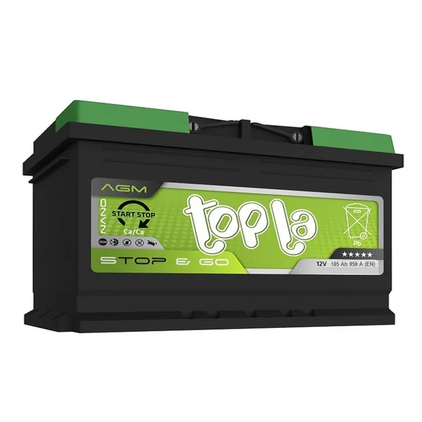 Аккумулятор TOPLA EcoDry 105 Ач 950 А (EN), обратная полярность, LN5