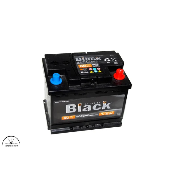 Аккумулятор BLACK 60 Ач 500 А (EN), обратная полярность, LN2