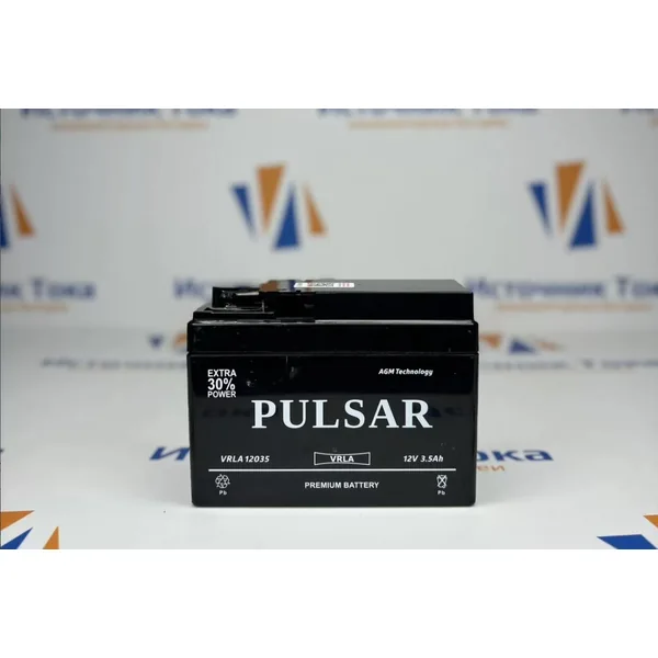 Аккумулятор PULSAR 3.5 Ач 50 А, обратная полярность, YTX4L