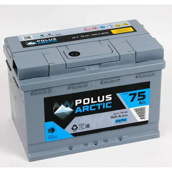 Аккумулятор POLUS 75 Ач 700 А (EN), обратная полярность, LN3