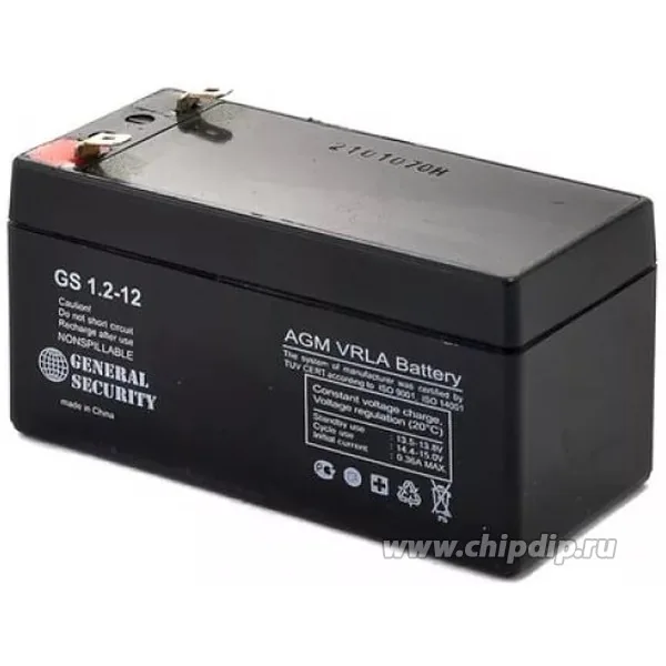 Аккумулятор GENERAL SECURITY 1.2 Ач, 97x44x57