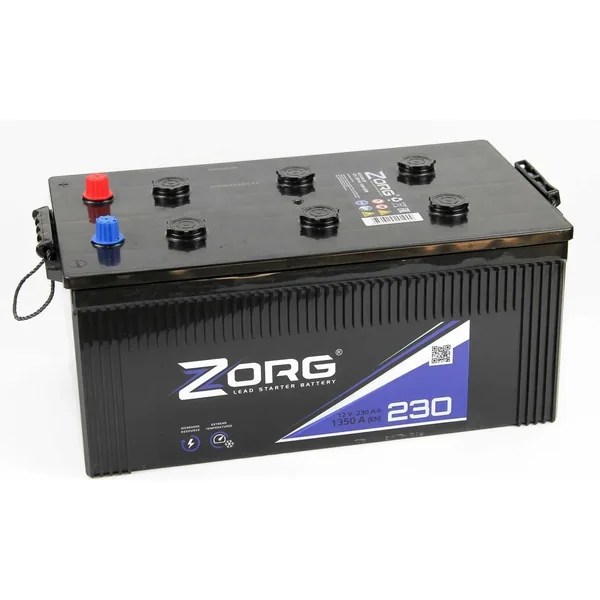 Аккумулятор ZORG 230 Ач 1250 А (EN), обратная полярность, 6ST-232