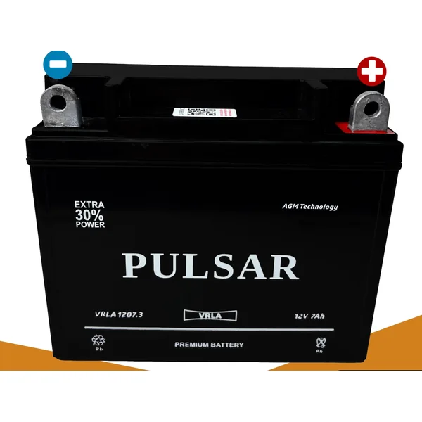 Аккумулятор PULSAR 7 Ач, прямая полярность, YTX7A