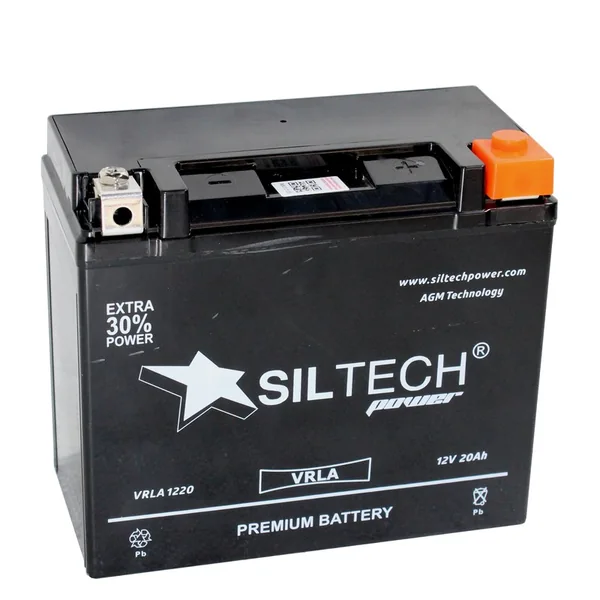 Аккумулятор SILTECH 20 Ач 270 А, обратная полярность, YTX20L