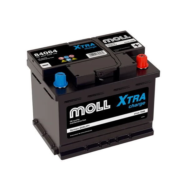 Аккумулятор MOLL XTRA CHARGE 64 Ач 620 А (EN), прямая полярность, LN2