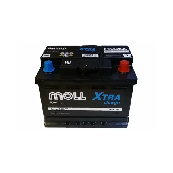 Аккумулятор MOLL XTRA CHARGE 60 Ач 580 А (EN), обратная полярность, LBN2