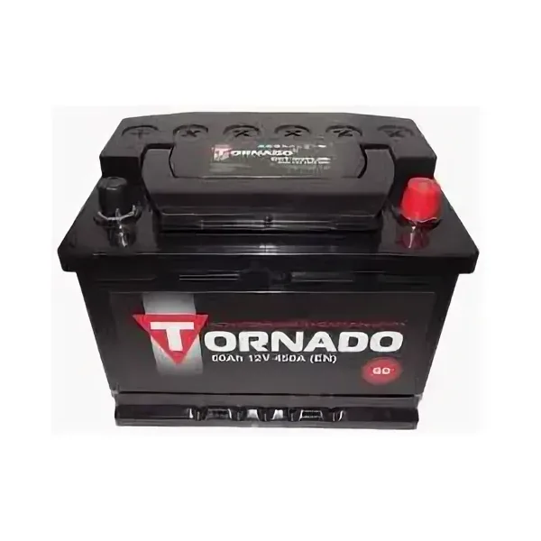 Аккумулятор TORNADO 60 Ач 510 А (EN), обратная полярность, LN2
