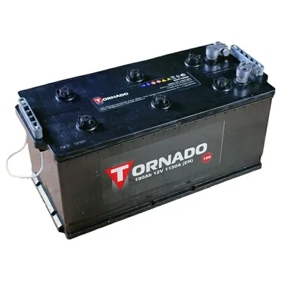 Аккумулятор TORNADO 190 Ач 1200 А, прямая полярность, 6ST-190