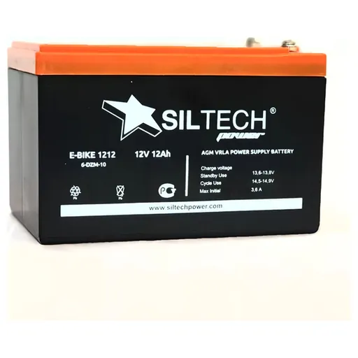 Аккумулятор SILTECH E-BIKE 6DZM-10 12 Ач, 151x101x99