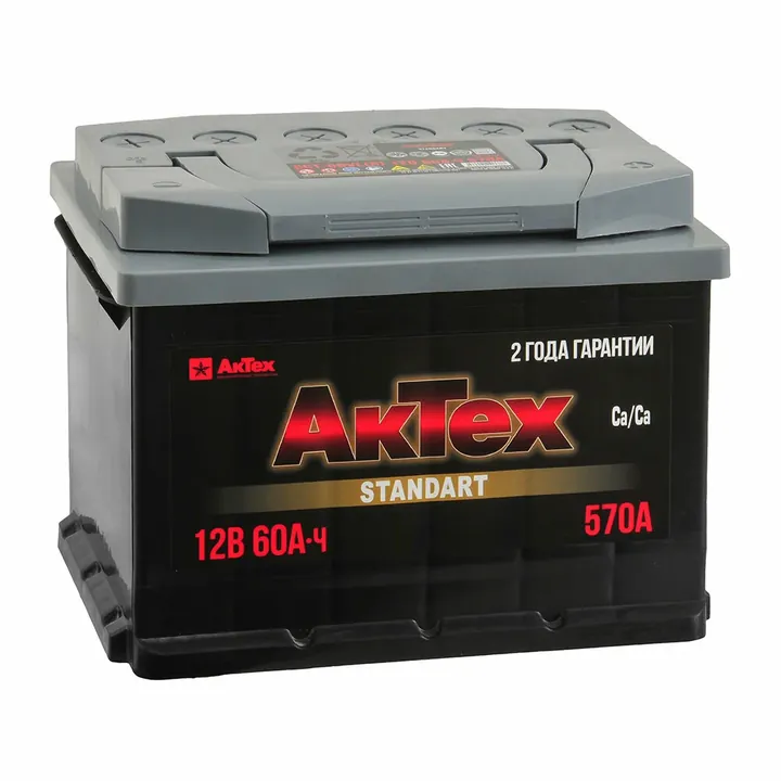 Аккумулятор АКТЕХ BLACK 60 Ач 570 А (EN), обратная полярность, LN2