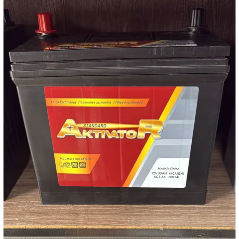 Аккумулятор Aktivator 55 Ач 440 А (EN), прямая полярность, B24