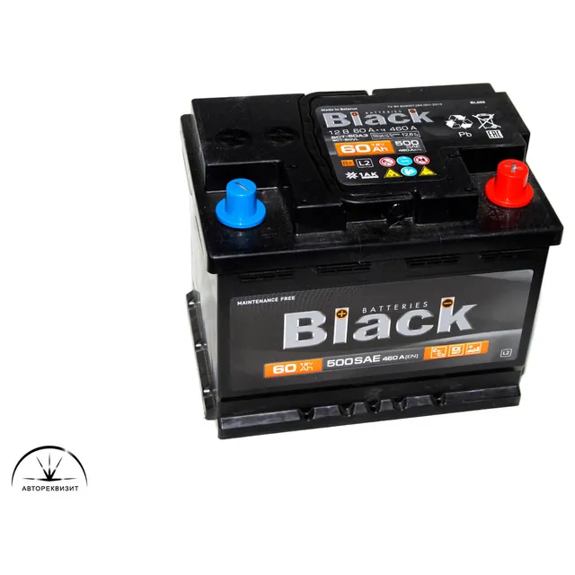 Аккумулятор BLACK 60 Ач 460 А (EN), обратная полярность, LN2