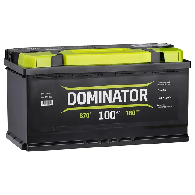 Аккумулятор DOMINATOR 100 Ач 870 А (EN), обратная полярность, LN5