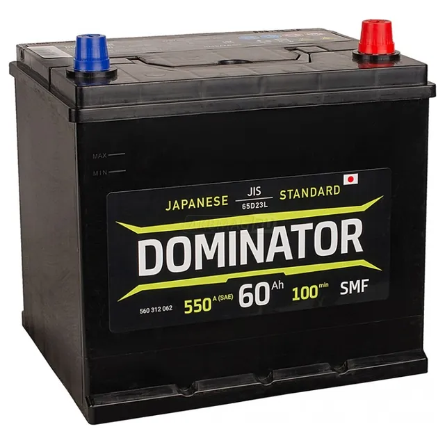 Аккумулятор DOMINATOR 60 Ач 550 А (EN), обратная полярность, D23