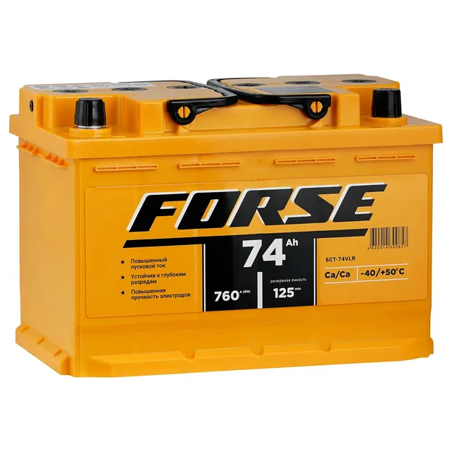Аккумулятор FORSE 74 Ач 720 А (EN), обратная полярность, LN3