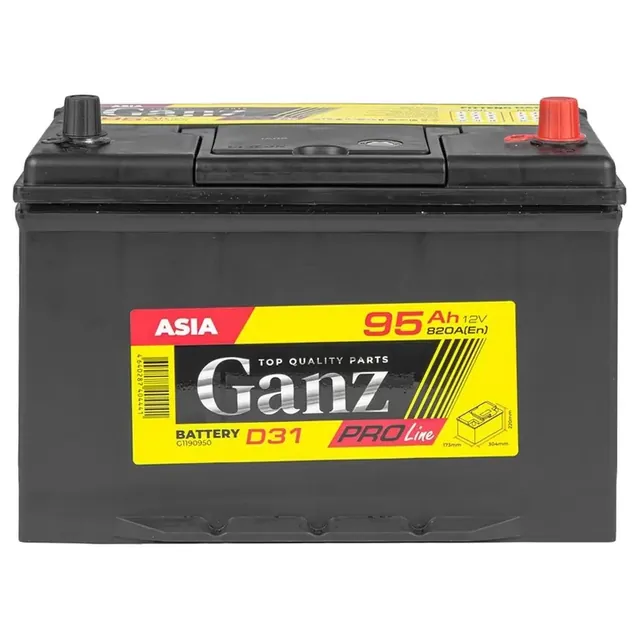Аккумулятор Ganz PRO-LINE 95 Ач 820 А (EN), обратная полярность, D31