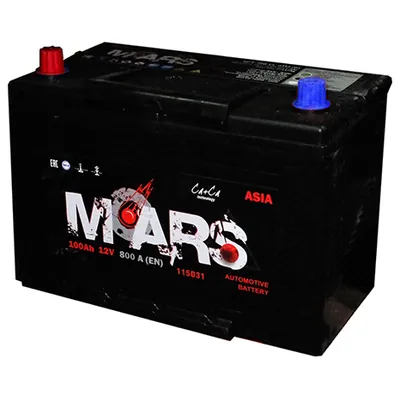 Аккумулятор MARS 100 Ач 800 А (EN), прямая полярность, D31