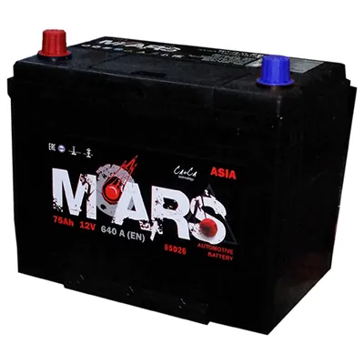 Аккумулятор MARS 75 Ач 640 А (EN), прямая полярность, D26
