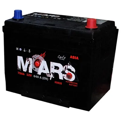 Аккумулятор MARS 75 Ач 640 А (EN), обратная полярность, D26