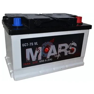 Аккумулятор MARS 75 Ач 650 А (EN), обратная полярность, LBN3
