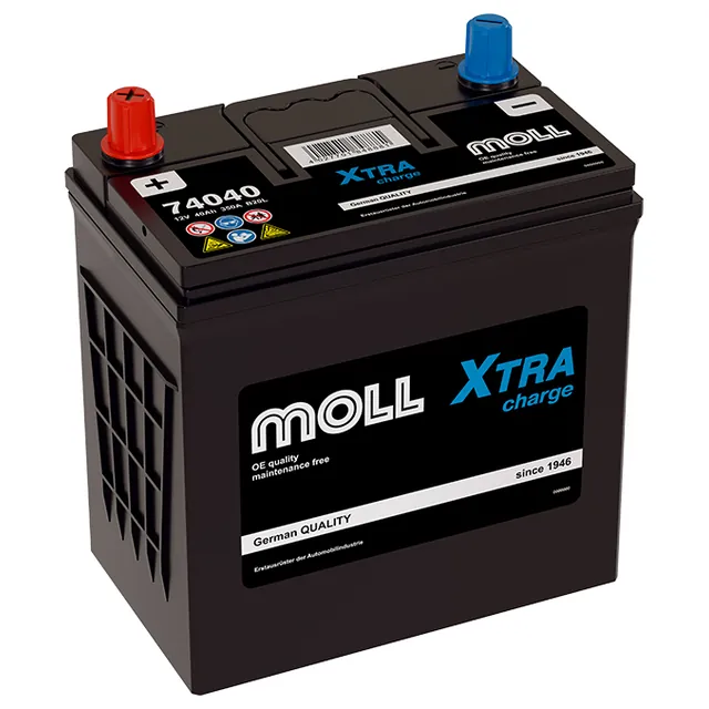 Аккумулятор MOLL XTRA CHARGE 40 Ач 350 А (EN), обратная полярность, B20