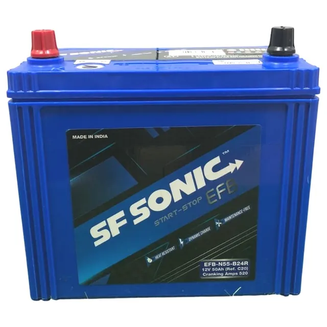 Аккумулятор SF SONIC 50 Ач 520 А (EN), прямая полярность, B24