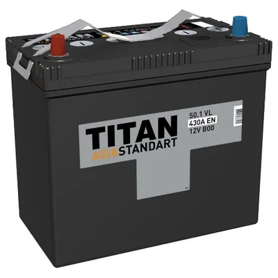Аккумулятор TITAN ASIA STANDART 50 Ач 410 А (EN), прямая полярность, B24