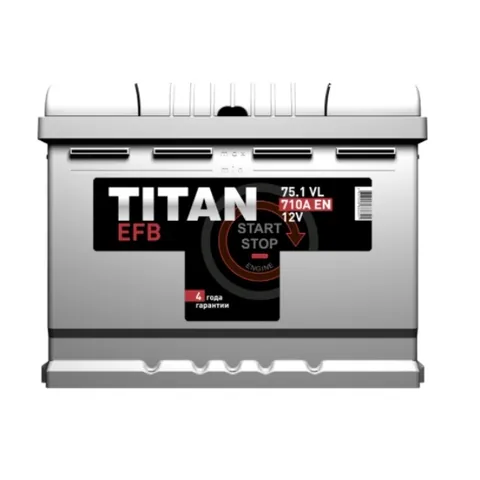 Аккумулятор TITAN 75 Ач 710 А (EN), обратная полярность, LN3