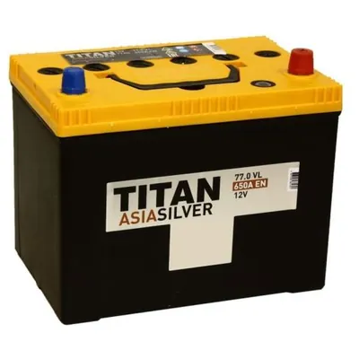 Аккумулятор TITAN Asia Silver 77 Ач 650 А (EN), обратная полярность, BCI-35