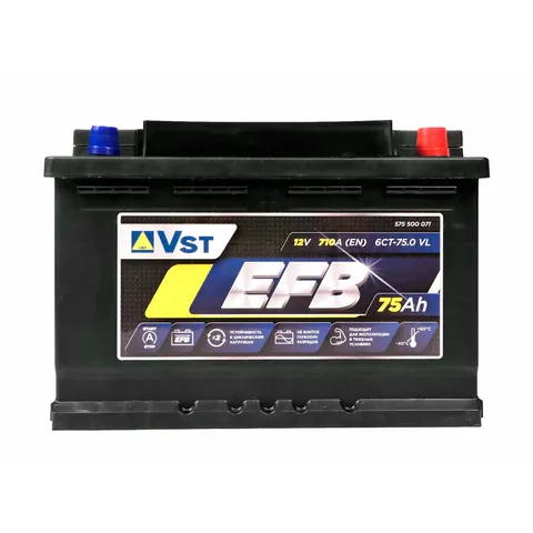 Аккумулятор VST 75 Ач 710 А (EN), обратная полярность, LN3