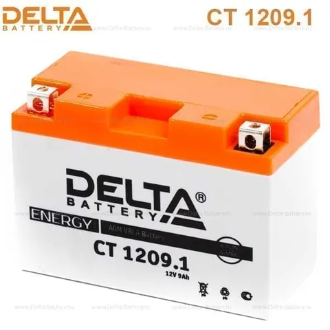 Аккумулятор DELTA YT9B-BS 9 Ач 115 А (EN), прямая полярность, YTX9