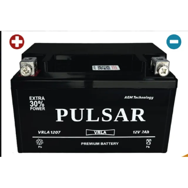 Аккумулятор PULSAR 7 Ач 130 А (EN), обратная полярность, YTZ7S
