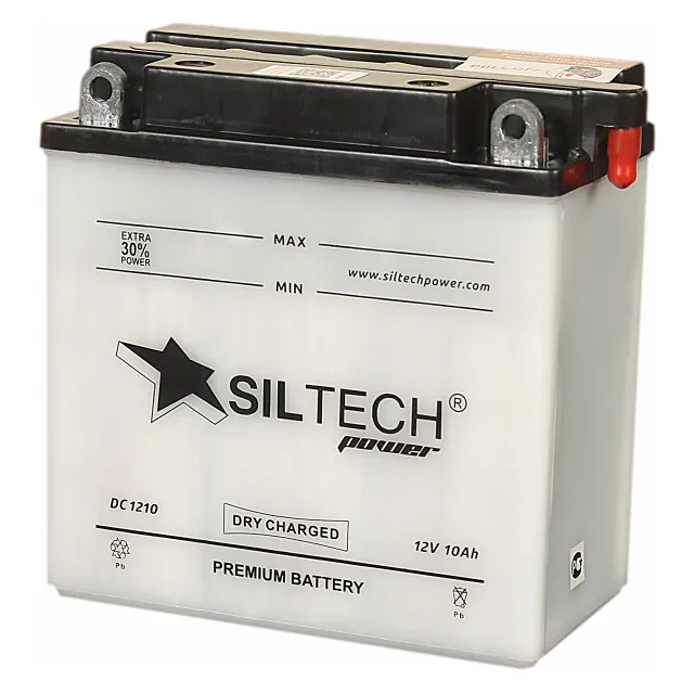Аккумулятор SILTECH 10 Ач 100 А (EN), обратная полярность, 12N9-4B-1