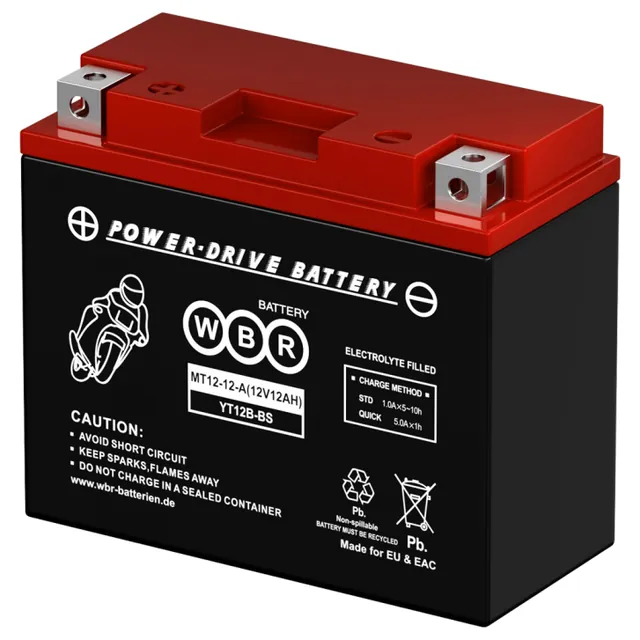 Аккумулятор WBR SMT 12 Ач 175 А (EN), прямая полярность, YTX12